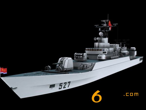 洛龙3d护卫舰模型